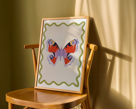Butterfly Colourful Art Print | Unframed