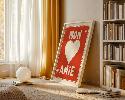 Mon Amie Colourful Art Print