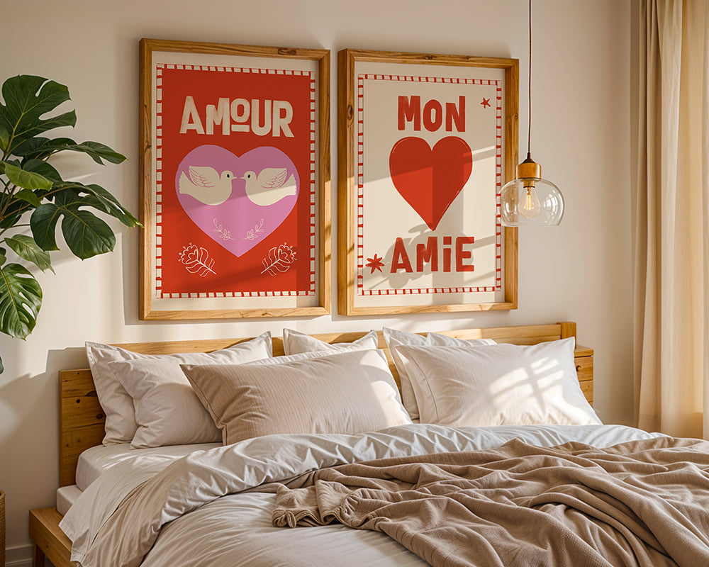 Amour Colourful Art Print | Unframed