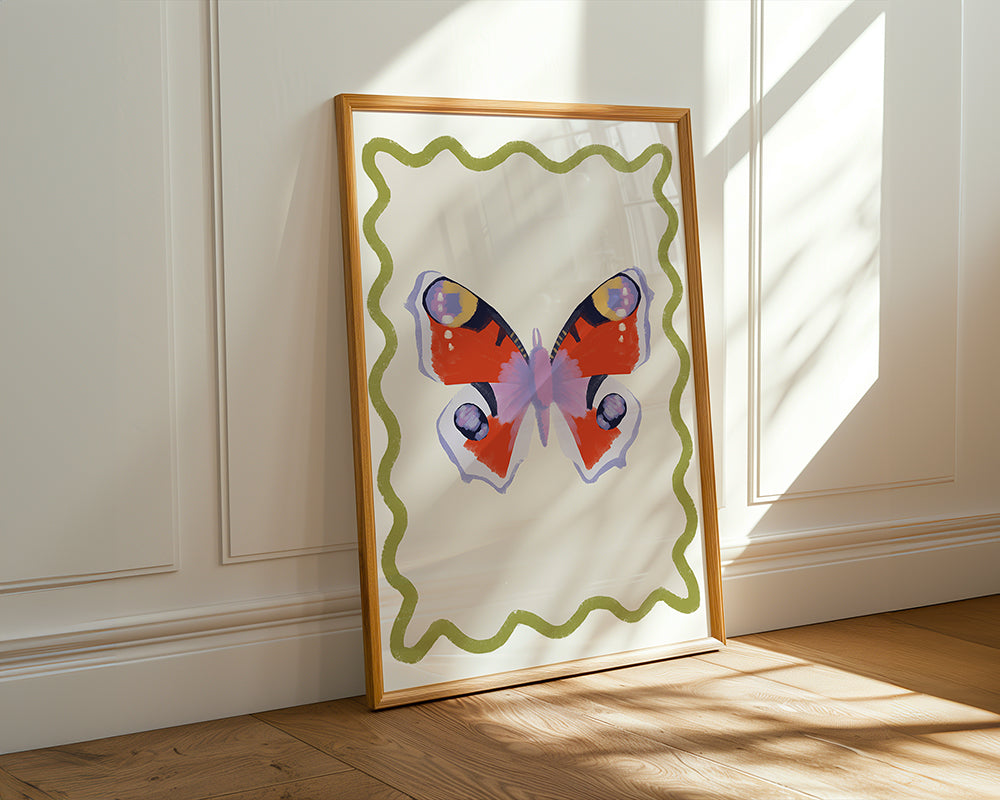 Butterfly Colourful Art Print | Unframed