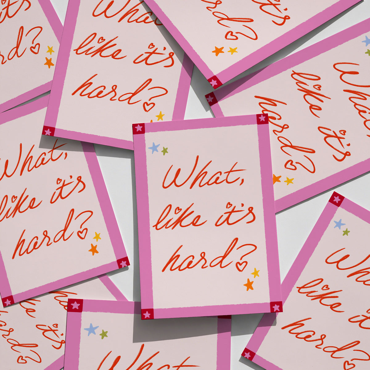 Graduation Greetings Card - What like it's hard?