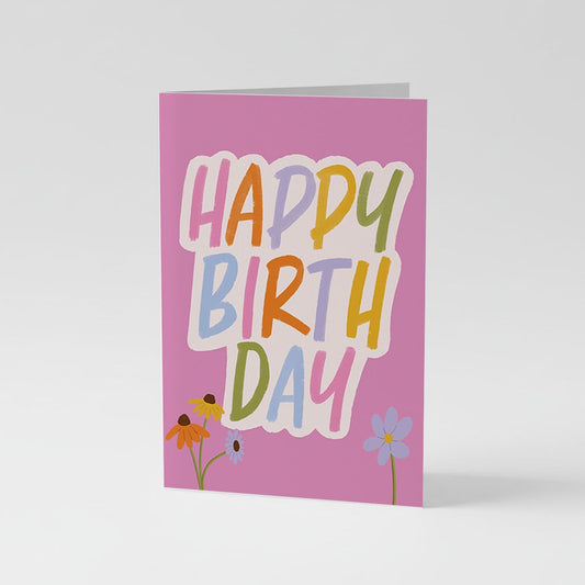 Happy Birthday Greetings Card