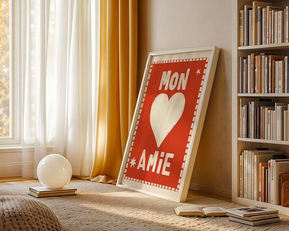 Mon Amie Colourful Art Print | Unframed