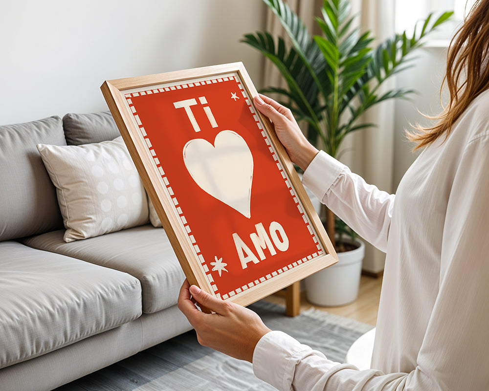 Ti Amo Colourful Art Print